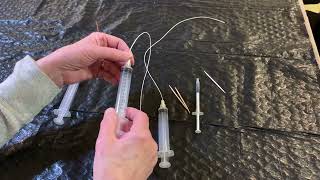 Tube feeding orphaned baby opossums.  Discussion of proper sized tubes to safely use.