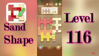 Sand Shape Level 116 Walkthrough 🔶 | Geometric Logic Puzzle Solution | MiniBoss