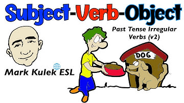 Past Tense Irregular Verbs (S-V-O) - v2 (grammar patterns) | Learn English - Mark Kulek ESL