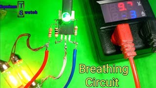 How to make a breathing LED Circuit | Electronic project