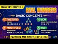 Class 10th Maths Chapter 1: Real Numbers | Factors, Multiples, HCF & LCM Explained!