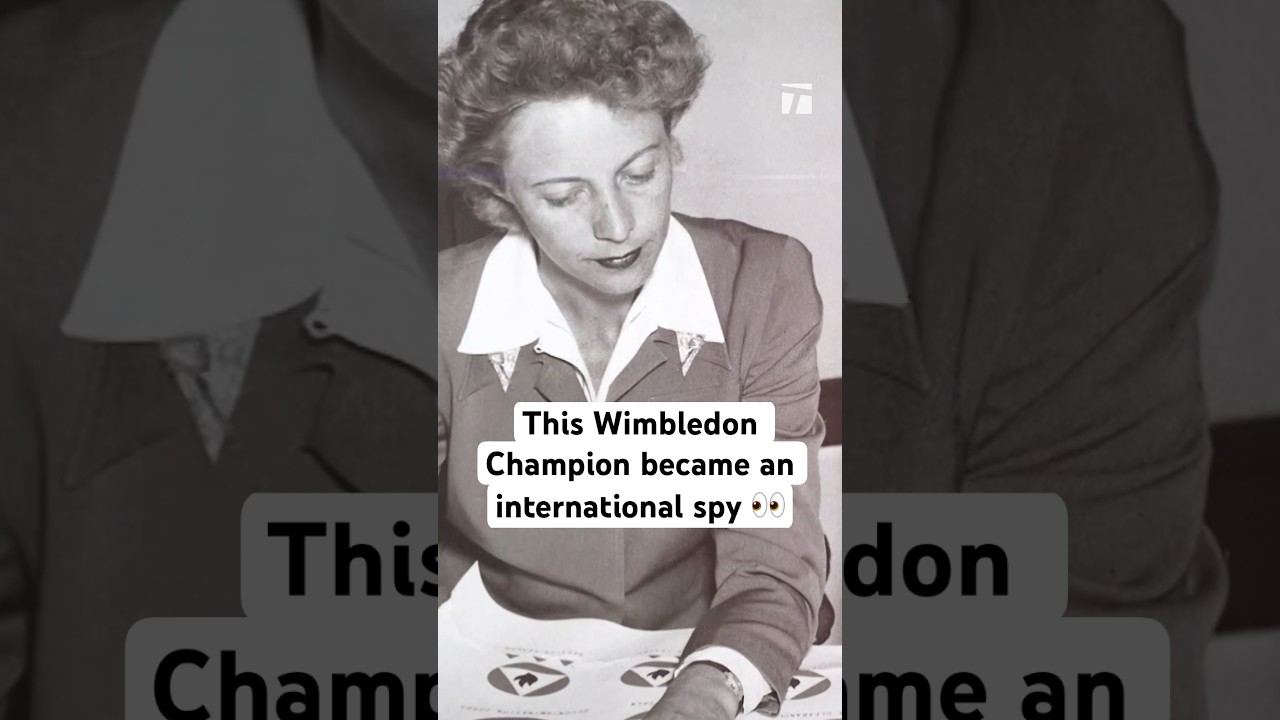 From Wimbledon Champion to WWII spy 👀 #tennis #wimbledon