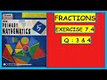 ICSE PRIMARY MATHEMATICS CLASS 5 FRACTIONS EX 7.4 QUESTIONS 3 and 4