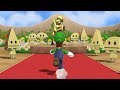 Mario Party 9 Step It Up - Peach vs Mario vs Luigi vs Wario