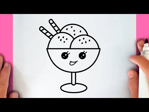 HOW TO DRAW A CUTE ICE CREAM