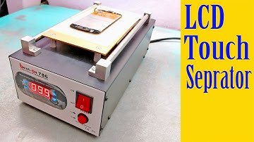 How to use vacuum LCD touch separator machine for cracked touch use in mobile repairing Tutorial#11