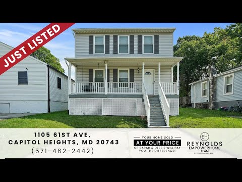 1105 61st Ave, Capitol Heights, MD home video tour