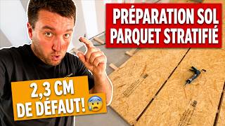 Parquet stratifié: la préparation pour un support plat (ragréage et OSB)