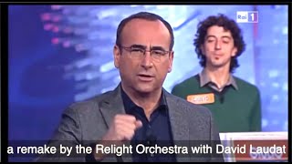 The famous italian showman carlo conti @ "l'eredità" on rai 1
national tv, playing and presenting song "superstar", written by bob
mcguilpin remade b...