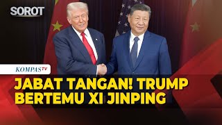 Saling Jabat Tangan! Detik-Detik Trump dan Xi Jinping Bertemu di Busan, Korsel