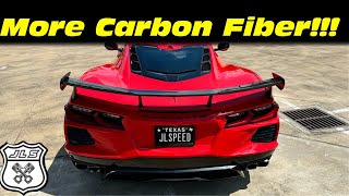 Trufiber C8 Corvette Rear Window Carbon Fiber Trim!