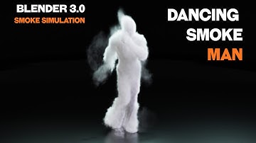 Human Shape Smoke Simulation in Blender 3.0 Cycle render engine