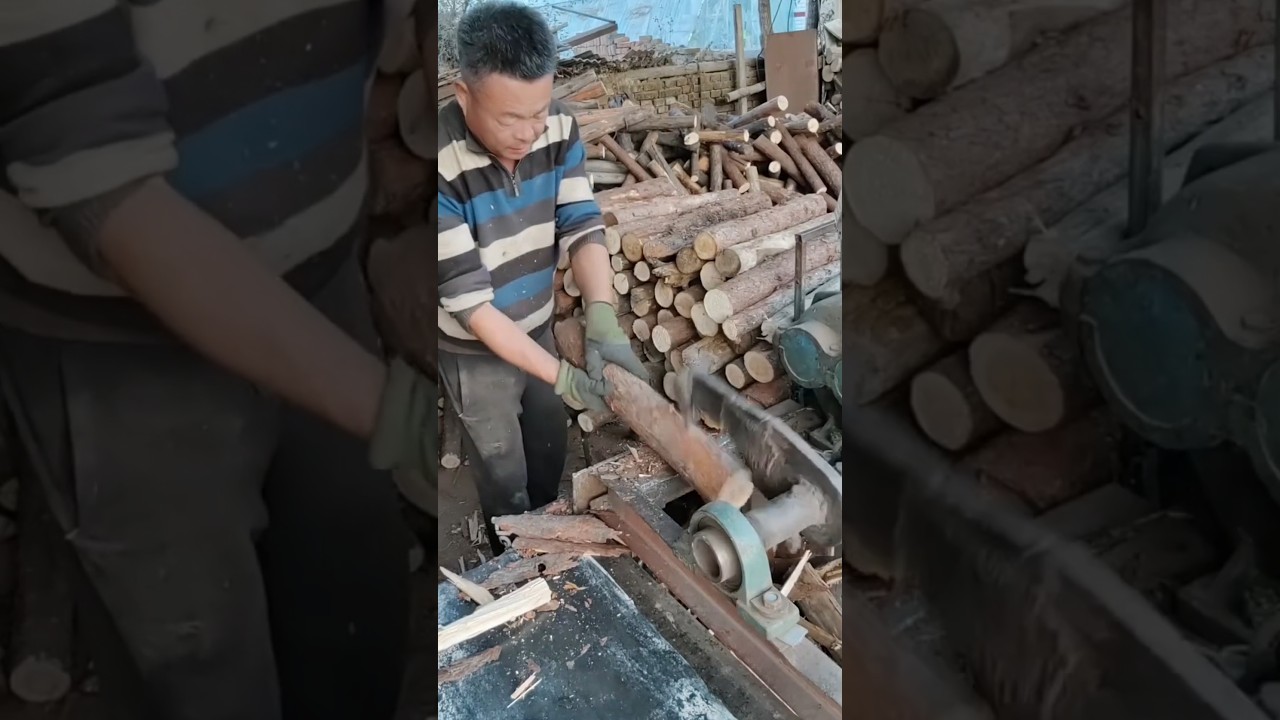The process of making fuel by burning wood
