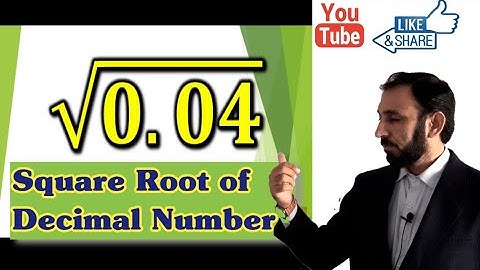Square Root of decimal number||By prime Factorization Method||Maths.