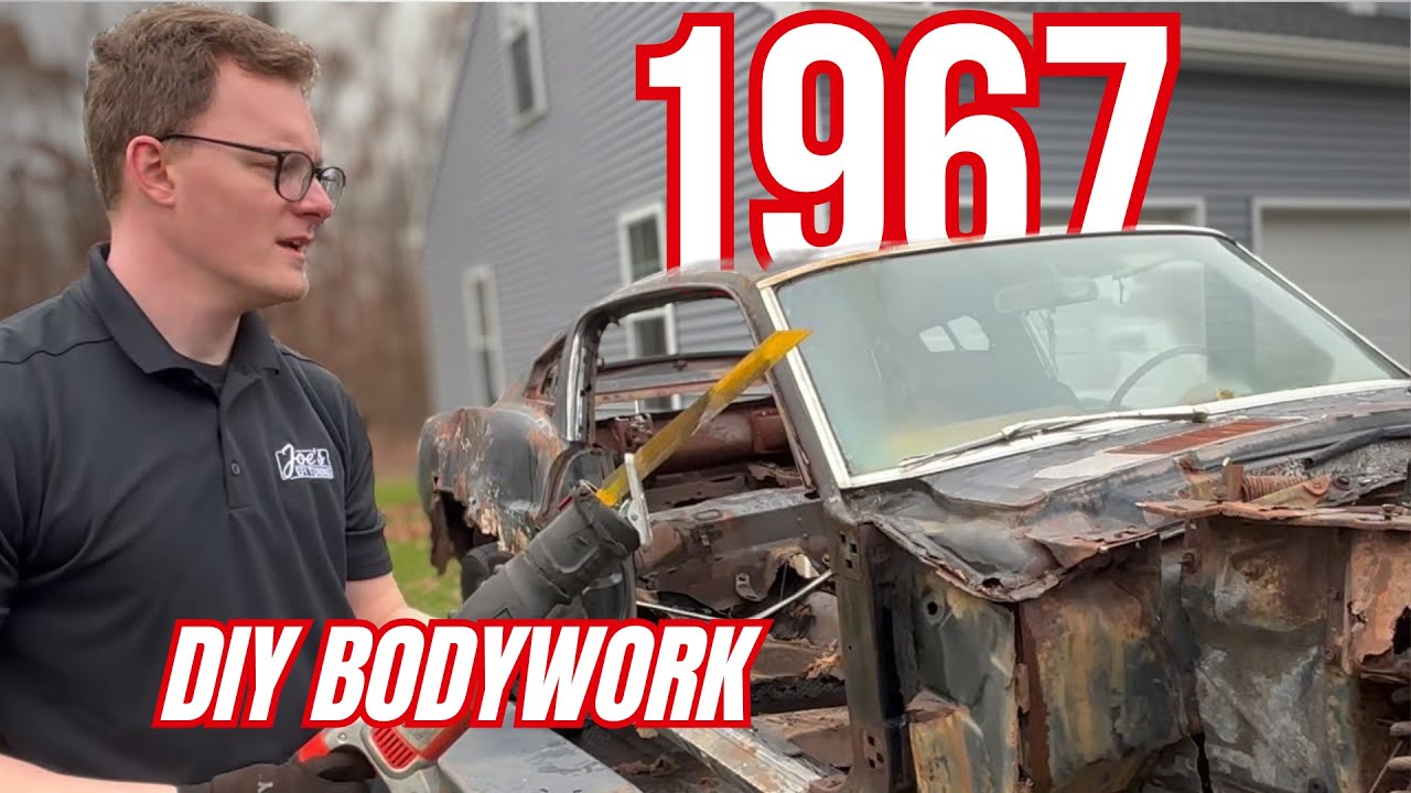 1967 Mustang Fastback gets CUT IT IN HALF!