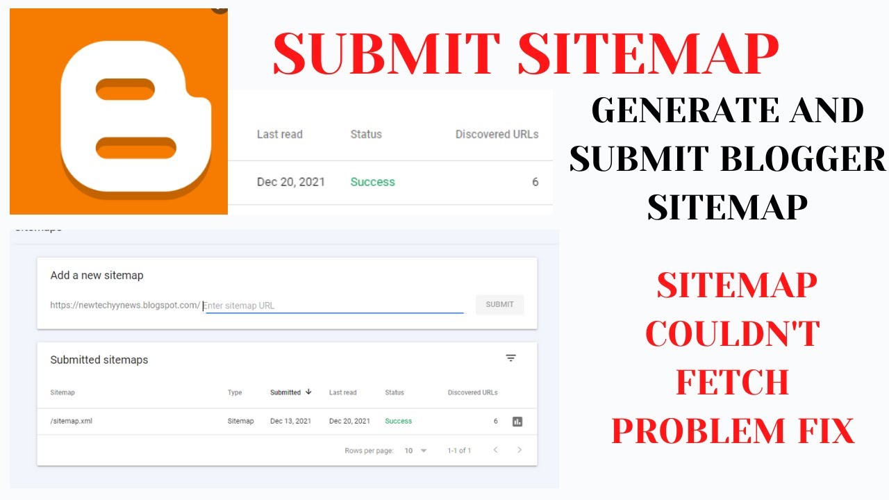 Download Generate XML Sitemap for blogger | How to Submit Sitemap in Google Search Console | Generate sitemap