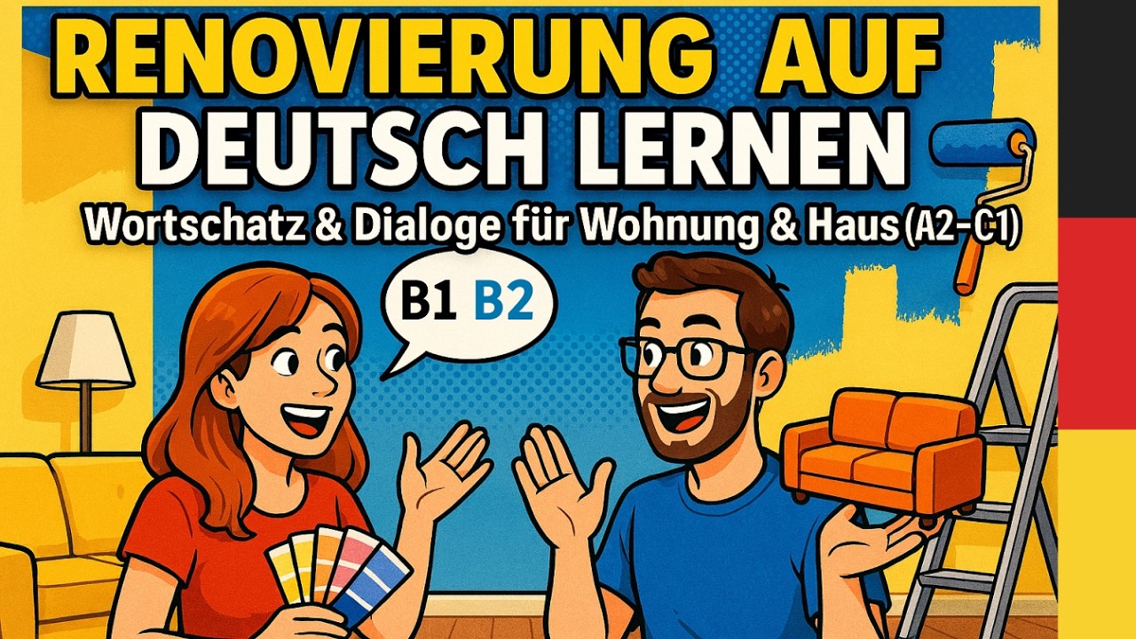 Deutsch lernen mit B1-B2-C1 Podcast: Renovierung und Neugestaltung planen auf Deutsch 🏠