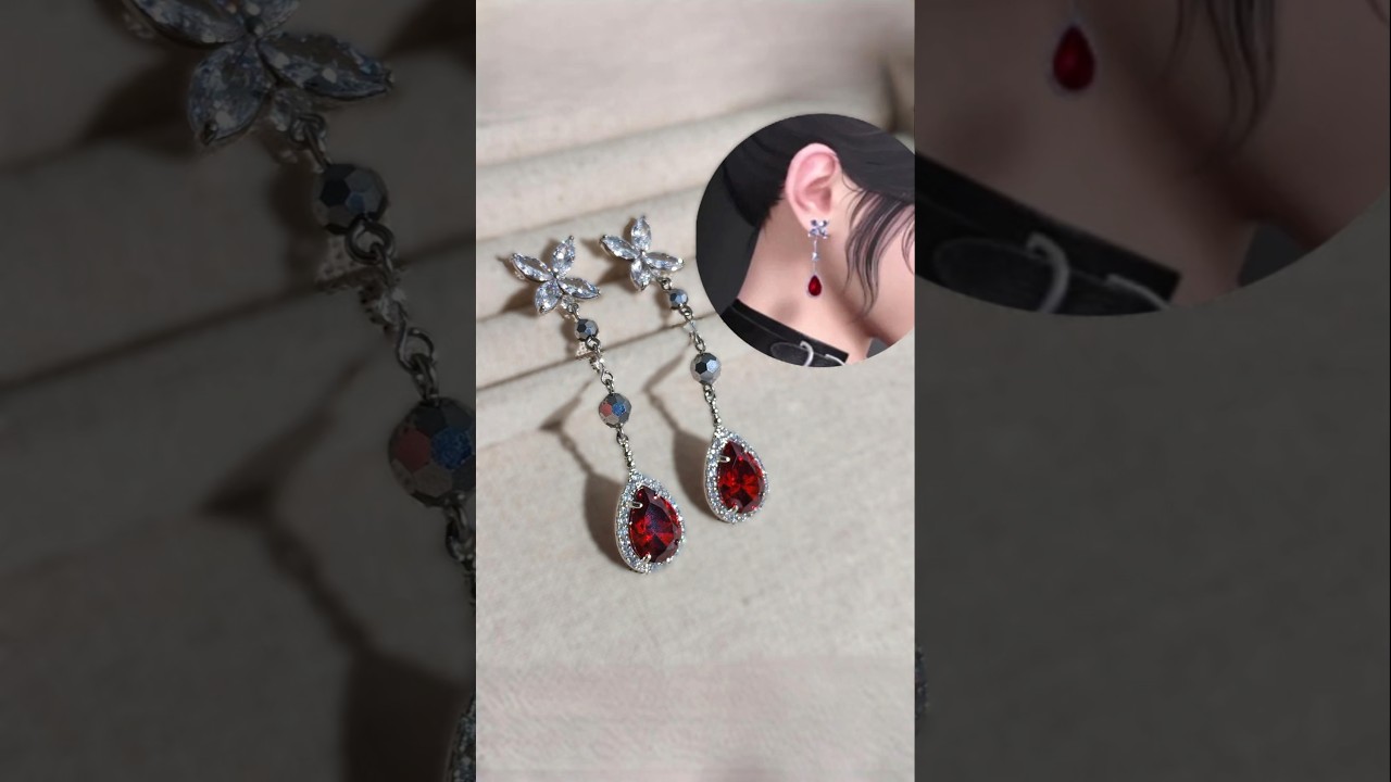 LaDs Sylus Relentless Conqueror MC's Enchanting Veil Earrings Removable Drops 