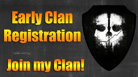 Early Clan Registration | Call of Duty: Ghosts