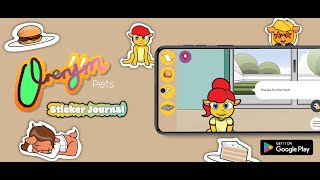 Orenjin Pets Sticker Journal - Gameplay Showcase