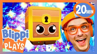 Mystical Chest! | Blippi Plays |  Moonbug Kids - Games &amp; Playtime