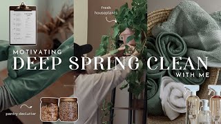 *DEEP* SPRING CLEANING MOTIVATION | spring clean & organize with me, let's declutter and refresh!