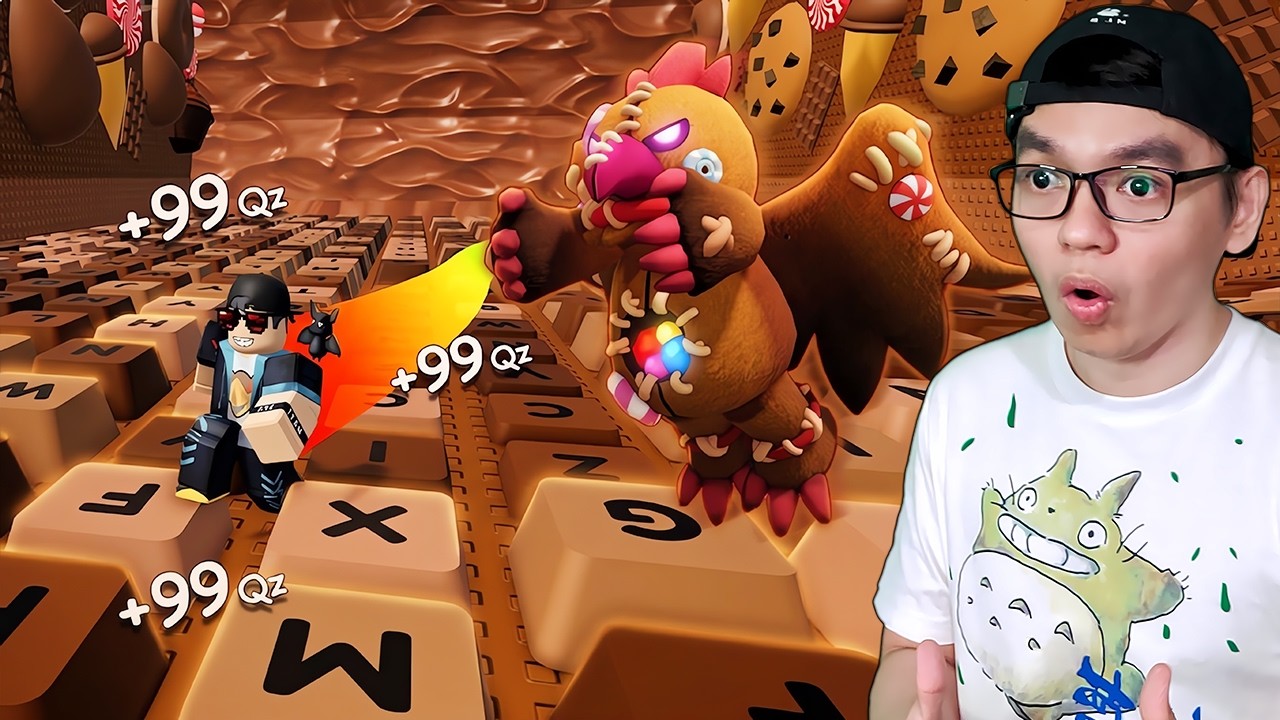 LOH?! Keyboard ASMR tapi Stres Lawan Boss & Capai Ending 🍫🍭🍫 | +1 Speed Keyboard Escape Indonesia