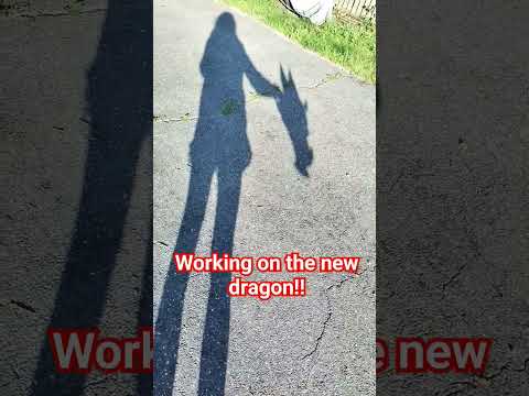 working on the new Dragon! #paperdragon #dragonpuppet #dragon #paperart #art #dragonartist #fyp