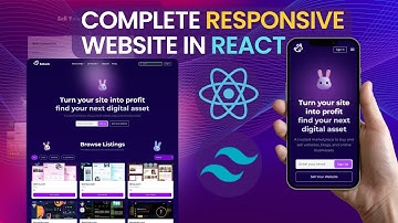 React JS Project | Build a Complete Responsive Website in React With TailwindCss V4.1 – Step by Step