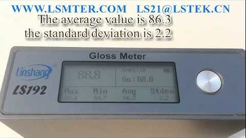 How to Operate LS192 Glossmeter, Gloss Meter, Micro-gloss, Sheen Instrument