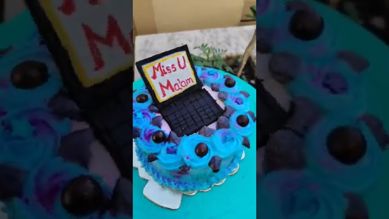 computer theme cake # edible laptop # pineapple flavour # eggless