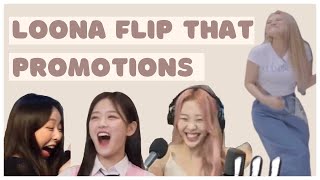 LOONA random moments during flip that promotions