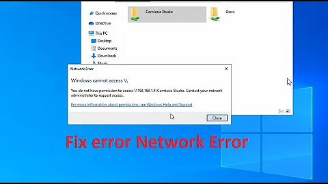 How to Fix Network Error Windows Cannot Access In Windows 10