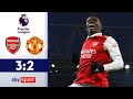 Matchwinner Nketiah Erzwingt Den Sieg Arsenal Man United 3 2 Highlights Premier League
