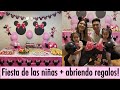 Fiesta de cumpleaños las niñas + abriendo regalos! 😍❤️