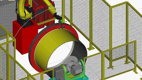 FRONIUS Tandem Arc Flange welding Robot with Two axis Positioner