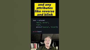 Print colored text to terminal in Python 🐍 #shorts