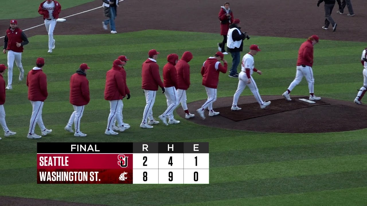 WSU Baseball: Highlights vs. Seattle 3/7/23 