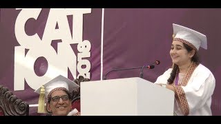 Valedictorian Speech 2018 by Saadia Asad Pathan