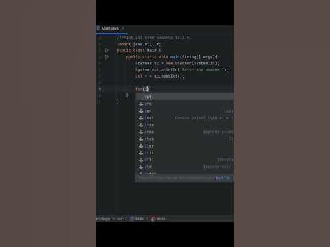 Write a java code to Print all even numbers till n | Java | Easy ...