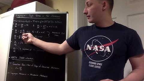 Lagrangian of a Single Particle in 2D