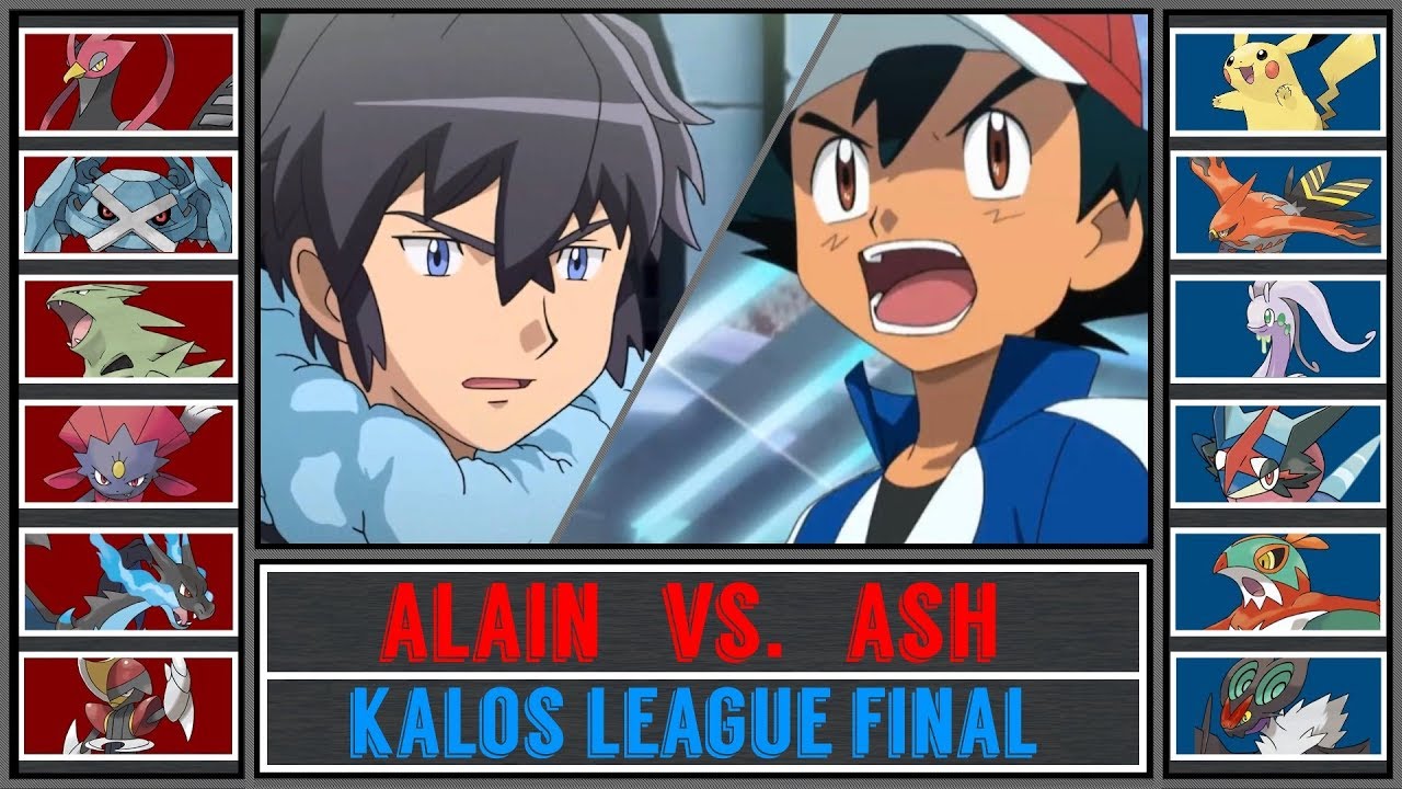Ash Vs Alain Pokémon Sun Moon Kalos League Final Youtube Free Nude Porn Photos 