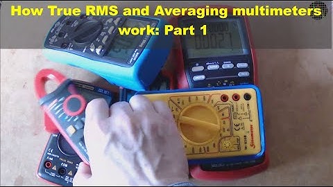 How True RMS and Averaging multi-meters work: Part 1
