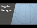 How to draw a decagon inside a circle