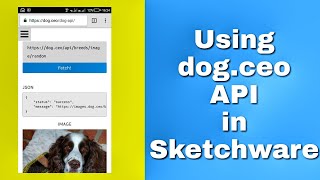 Random dog images using API in Sketchware