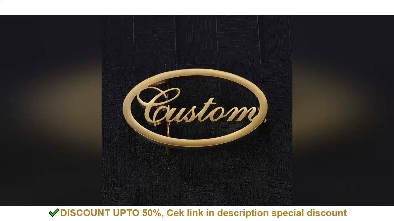 Customized Multi Font Name Stainless Steel Belt Buckle, Personalized Men's Jewelry Logo Pattern, Fat