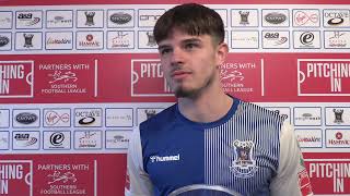 AFC Totton 2-0 Willand Rovers | Jake Adams' thoughts after scoring on his league debut.