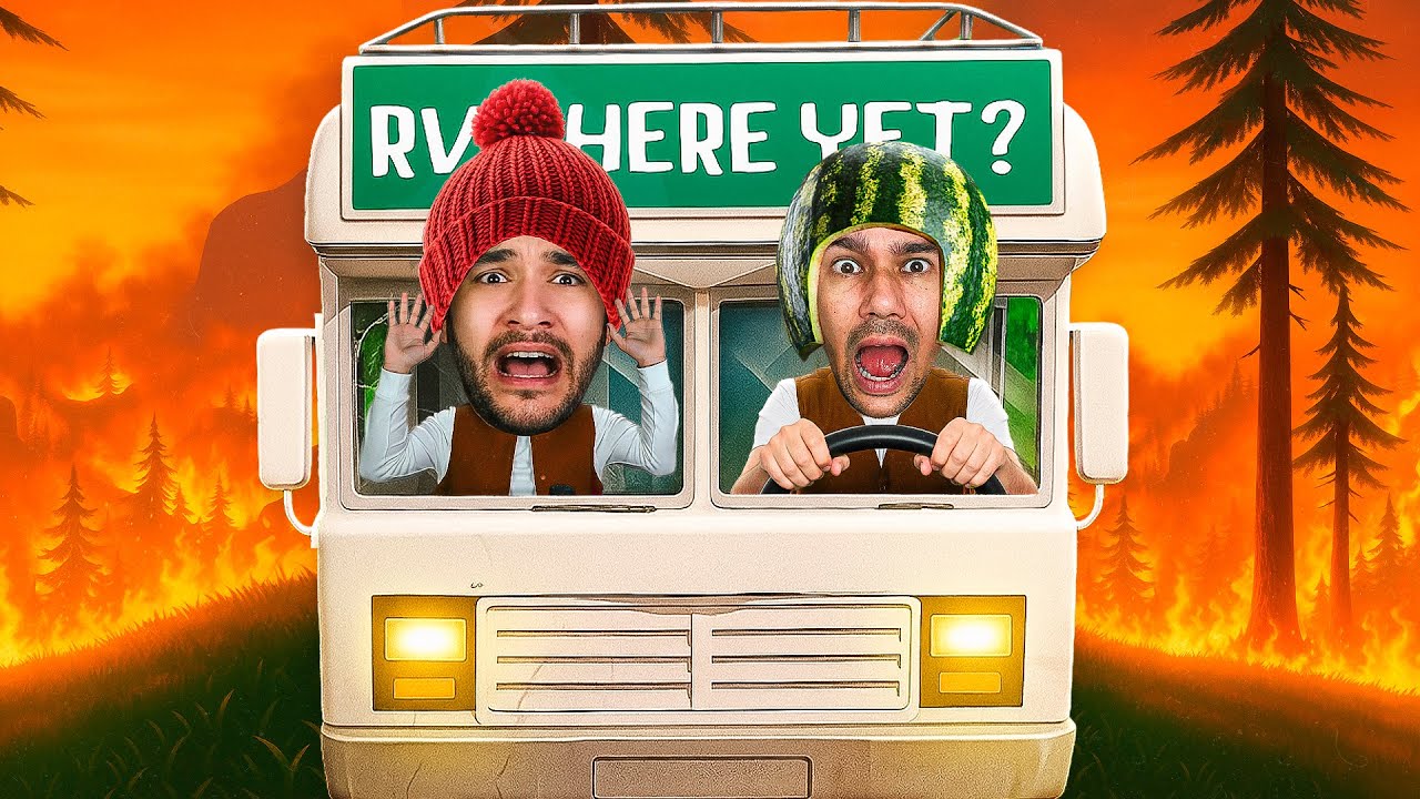 ATRAVESSAMOS UMA FLORESTA EM CHAMAS COM UM TRAILER - RV There Yet?