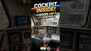 Inside WAP-7 Cockpit: 6000 HP Ko Kaise Control Karte Hain? ⚡🕹️ #Engineering"