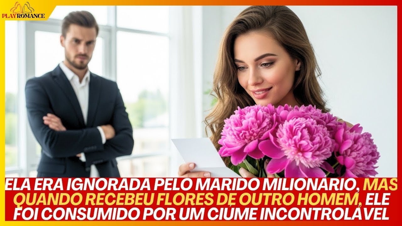 IGNORADA PELO MARIDO MILIONÁRIO, ELA RECEBEU FLORES DE OUTRO E DESPERTOU NELE UM CIÚME INCONTROLÁVEL
